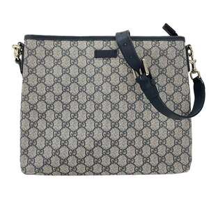 Gucci Zip Top Messenger Bag Gg Coated #298834G89B
